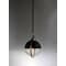 Maxim Lighting Axiom 1-Light 12.25" Wide Black / Satin Nickel Pendant Light 10080CLBKSN - alternate 3